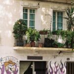 a building with graffiti on it